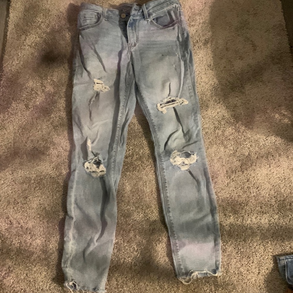 Light blue – Old Navy super skinny ankle mid rise rockstar jeans – size 2
